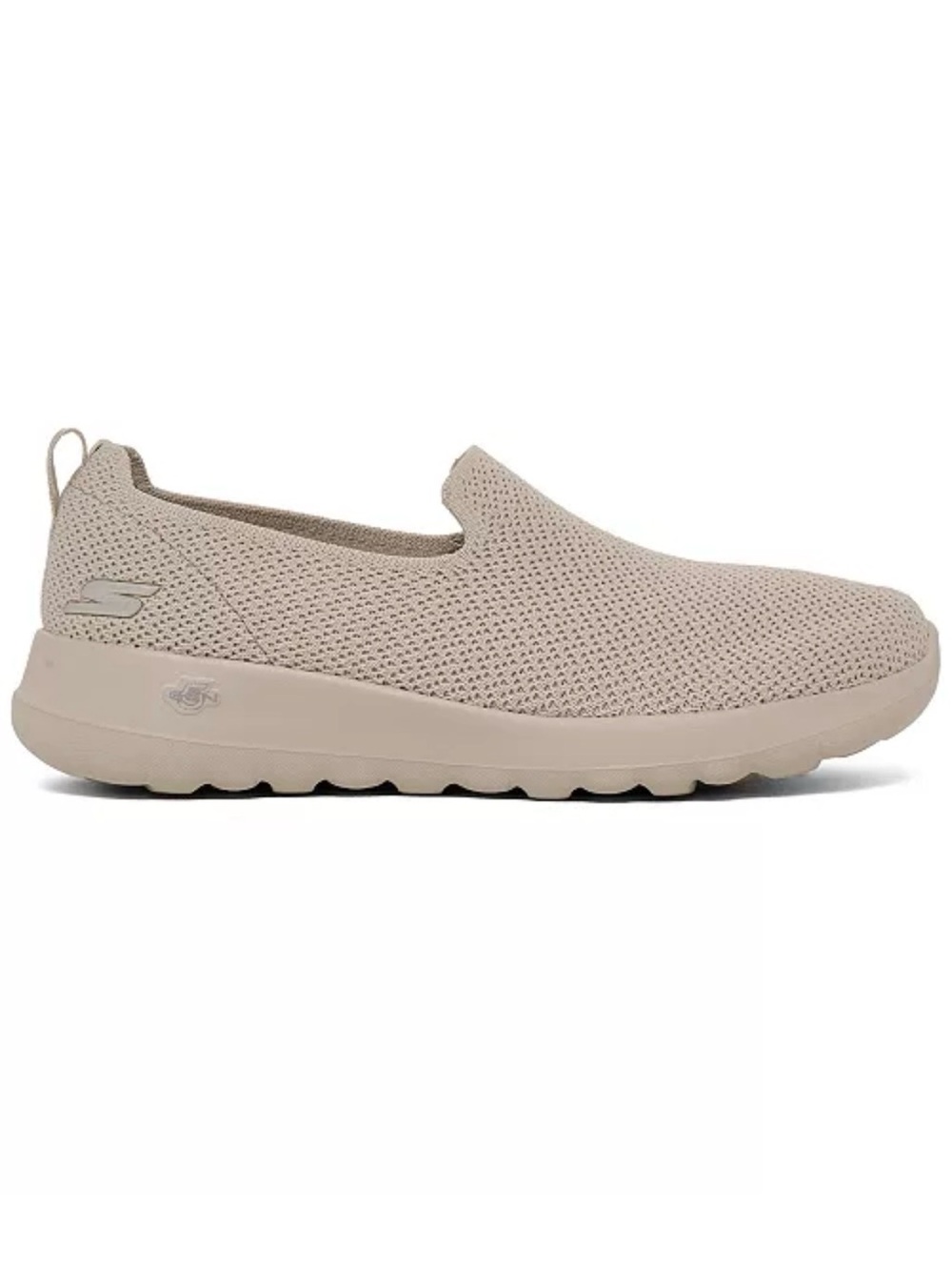 Skechers Women's Slip-On Knit Casual Sneaker in Light Beige